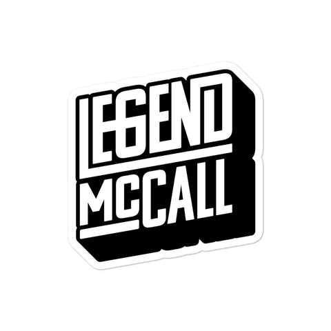 "Legend McCall" Signature Sticker