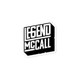 "Legend McCall" Signature Sticker